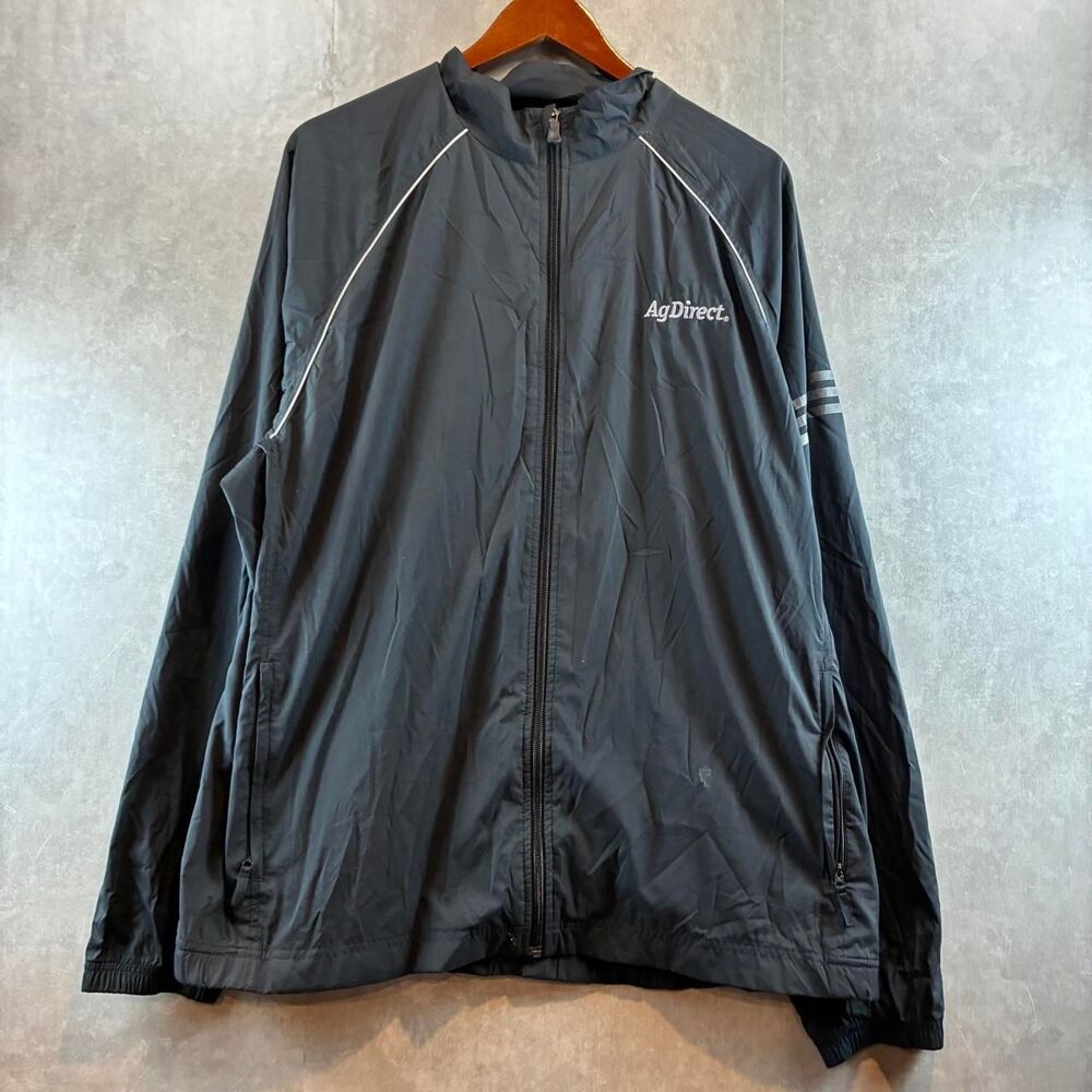 Adidas Men's Black and Grey Jacket